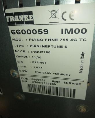 Piano cottura a gas FRANKE - 5 fuochi