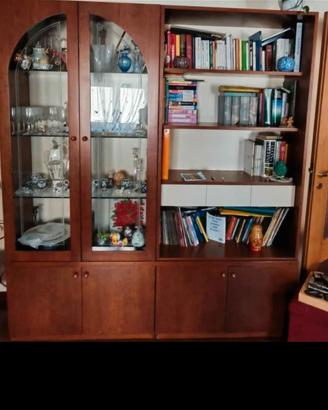 Libreria in legno ciliegio 