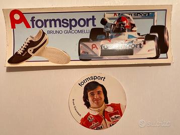 Bruno Giacomelli - adesivi anni ‘80