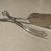 Pinza per dolci vintage silver plated