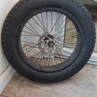 Ruota anteriore bici pieghevole