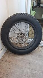 Ruota anteriore bici pieghevole