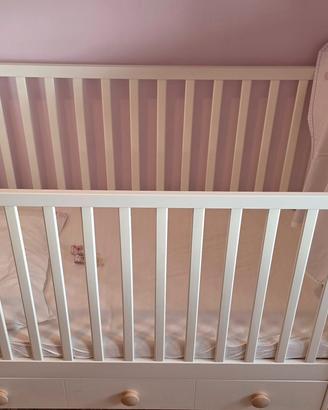 Letto per bambini IKEA 6-24 mesi in legno bianco