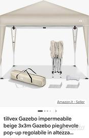 GAZEBO 3X3  RICHIUDIBILE