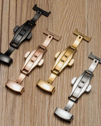 fibbia a farfalla chiusura cinturino