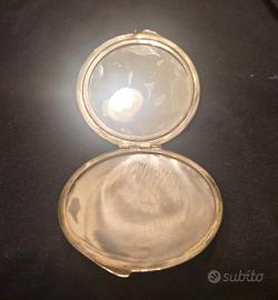 Elegante Portacipria Vintage in Argento 800