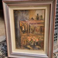 Quadro raffigurante salotto Villa Vitali