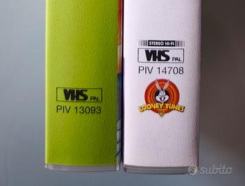  vhs space jam e tiny toons - warner piv rare