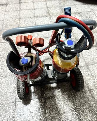 Cannello e bombole acetilene per saldare