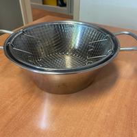 Pentola friggitrice acciaio inox 24 cm
