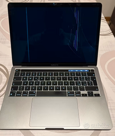 Macbook Pro M1 13' con schermo danneggiato