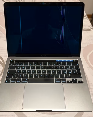 Macbook Pro M1 13' con schermo danneggiato
