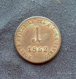 1 soldo 1862 V