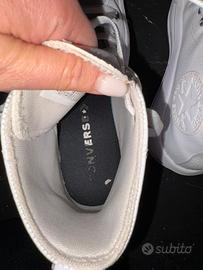 Converse bianche platform alte