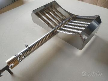 Bruciatore a croce  inox  5 rampe per pralinatrici