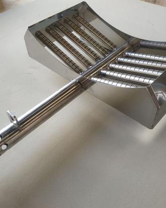 Bruciatore a croce  inox  5 rampe per pralinatrici