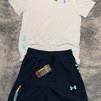 under armour set t-shirt e shorts
