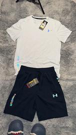under armour set t-shirt e shorts