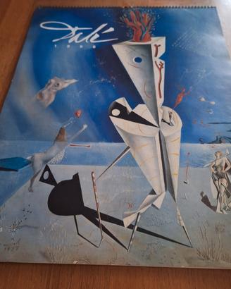 Calendario Salvador Dali del 1996. Ved.descrizione