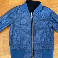 Giubbino double-face da bambino, blu 4 anni