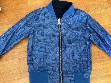 Giubbino double-face da bambino, blu 4 anni