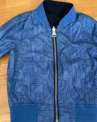 Giubbino double-face da bambino, blu 4 anni