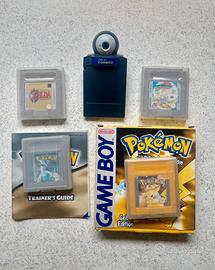Lotto Pokémon Giallo + Argento,Zelda,Mario2,Camera