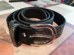 Cintura con Strass Argento