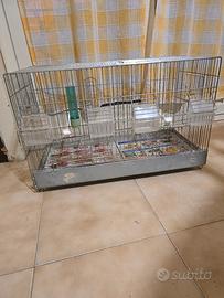 Gabbia cova 4 mangiatoie da  58cm 