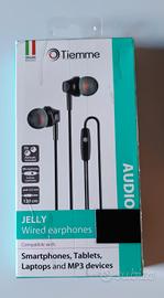 Auricolari tiemme jelly a filo con jack 3.5mm