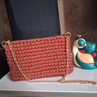 borsa,pochette ad uncinetto,borsa fatta a mano