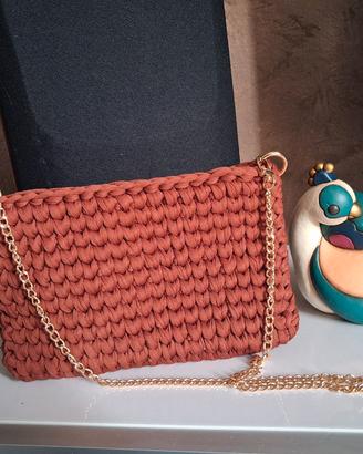 borsa,pochette ad uncinetto,borsa fatta a mano