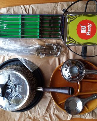 Set fonduta fondue vintage Beka per 6 persone