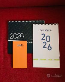 Agendina + planning + calendario da tavolo 2026