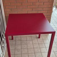 Tavolo da esterno Vermobil Quatris QT8080 rosso