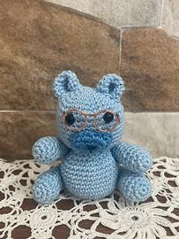 amigurumi orsetto blu