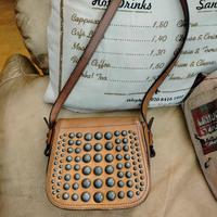 borsa vintage in pelle Massimo Dutti 