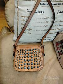 borsa vintage in pelle Massimo Dutti 