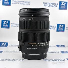 SIGMA PER CANON 18-200 mm f3.5-6.3 OS