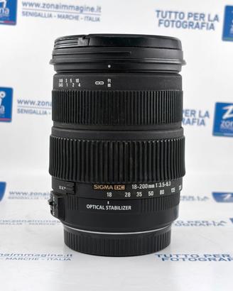 SIGMA PER CANON 18-200 mm f3.5-6.3 OS
