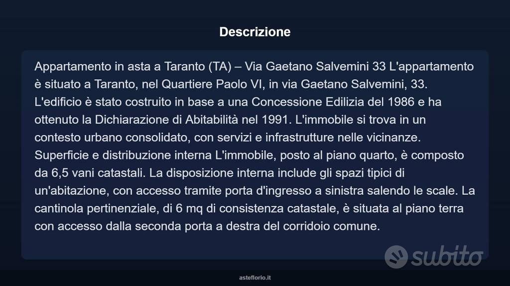 Appartamento – Taranto, Quartiere Paolo VI - Vista 3