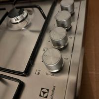 Piano cottura electrolux  acciao inox