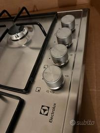 Piano cottura electrolux  acciao inox