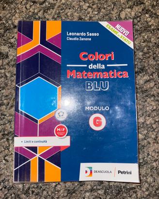 Colori della matematica blu MODULO G