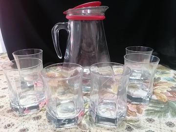 Set caraffa e bicchieri