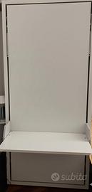 Letto singolo a scomparsa con scrivania Clei