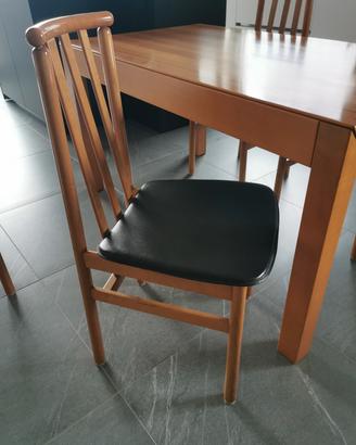 sedie con seduta in cuoio  n. 4
