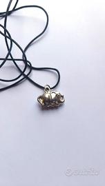 Collana ciondolo elefante vintage argento
925