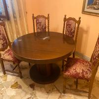 Tavolo rotondo Allungabile con sedie