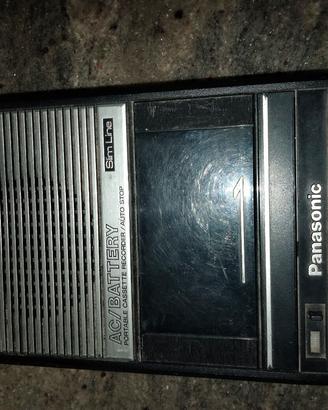 SLIM LINE PORTABLE CASSETTE RECORDER PANASONIC